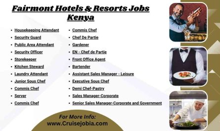 Fairmont Hotels & Resorts Jobs Kenya