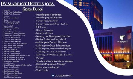 JW Marriot Hotels jobs Qatar Dubai