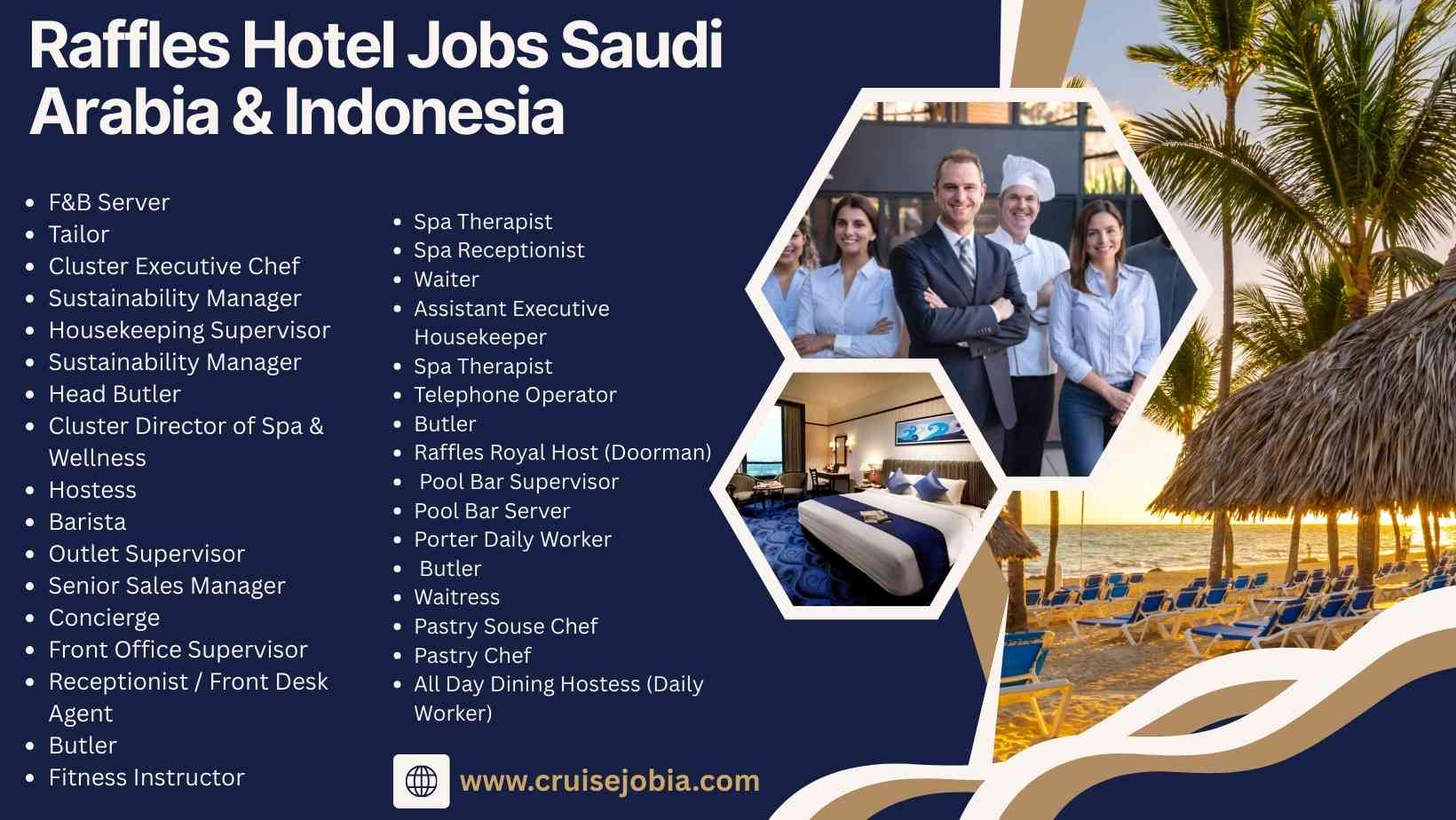 Raffles Hotel Jobs Saudi Arabia & Indonesia